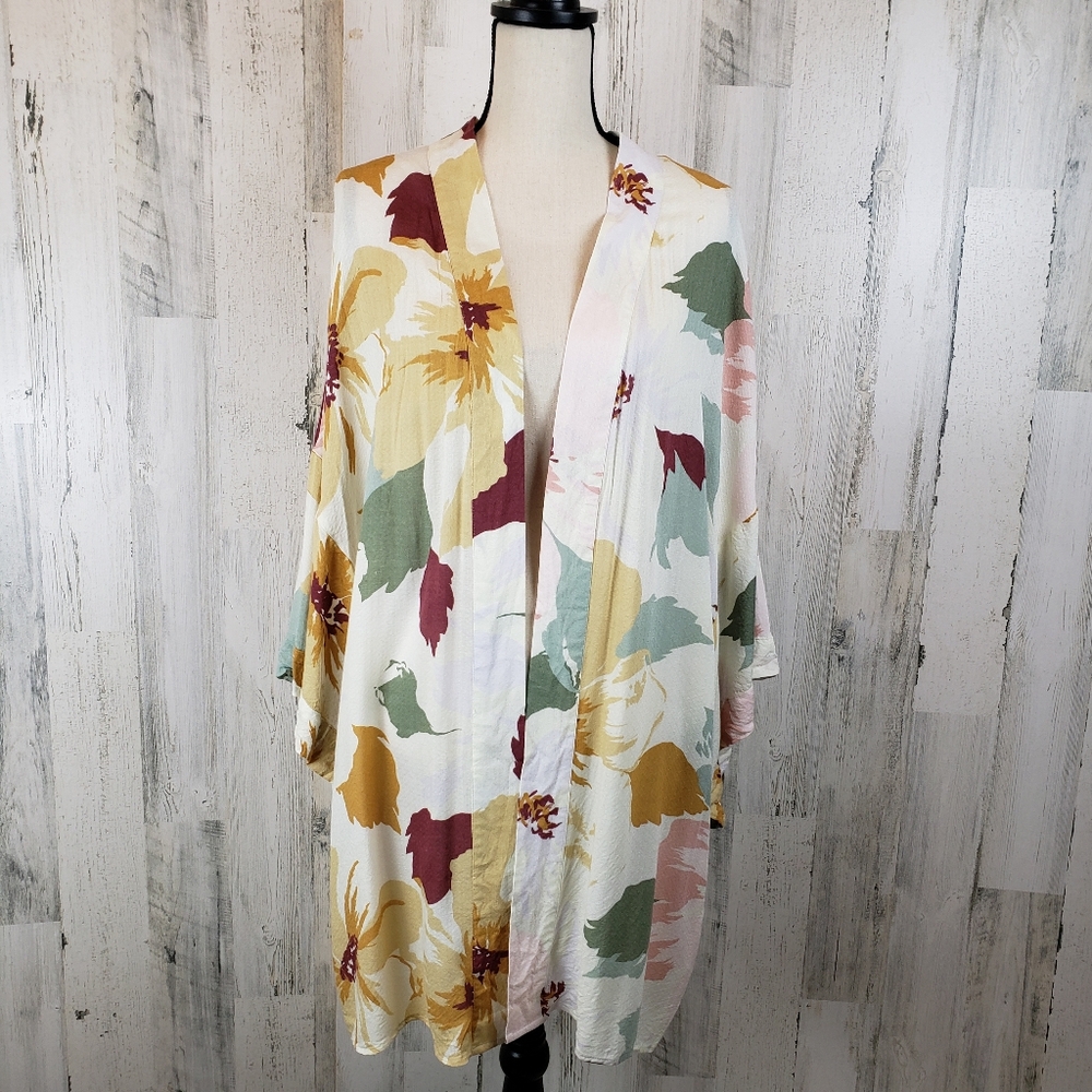 Mystree Abstract Kimono One Size